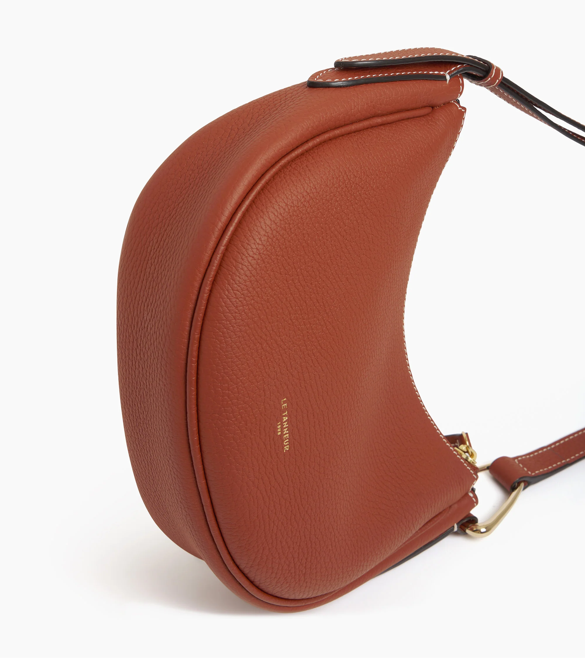 Small shoulder bag Madeleine in grained calfskin leather - Image 5