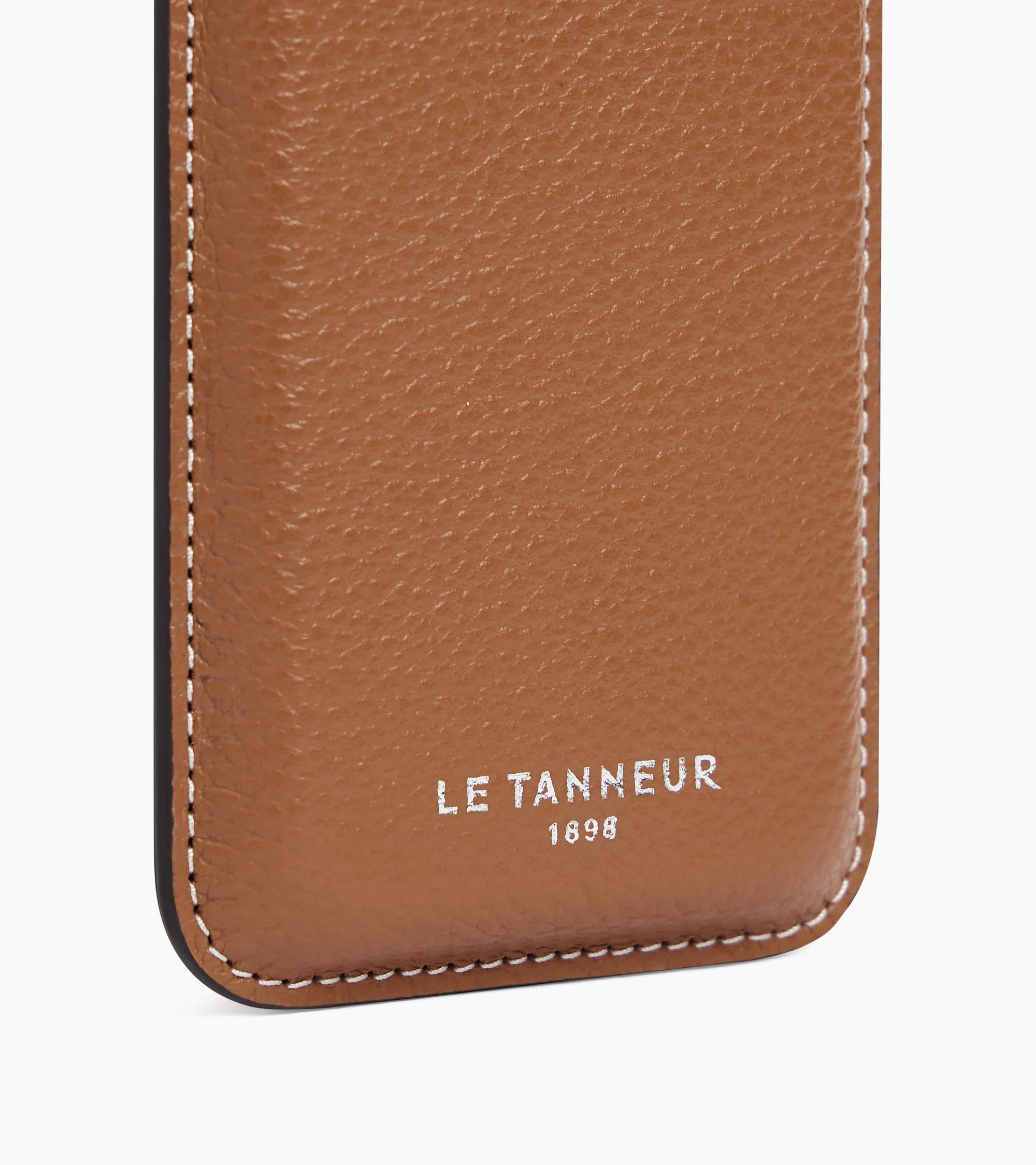 Magnetic card holder in grained leather - Image 2
