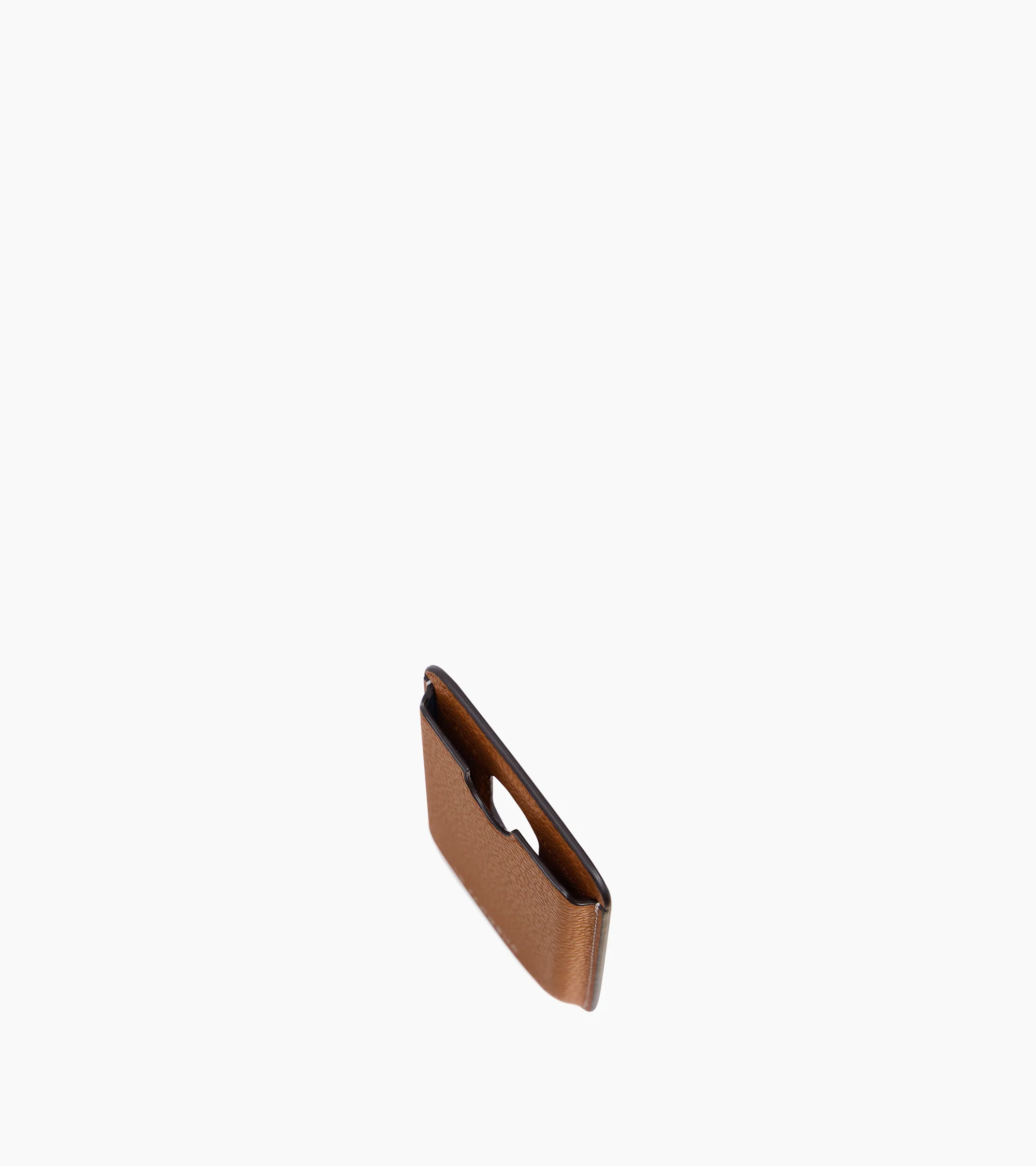 Magnetic card holder in grained leather - Image 3