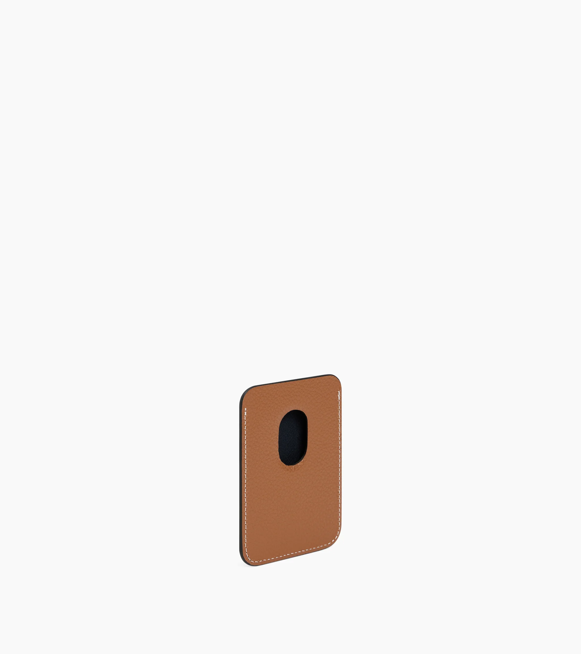 Magnetic card holder in grained leather - Image 4