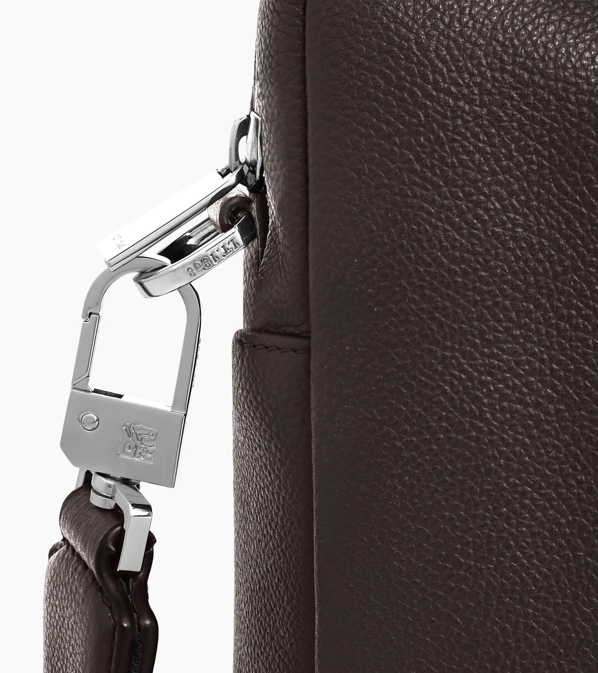 Marceau 14" small model briefcase in grained leather - Image 3