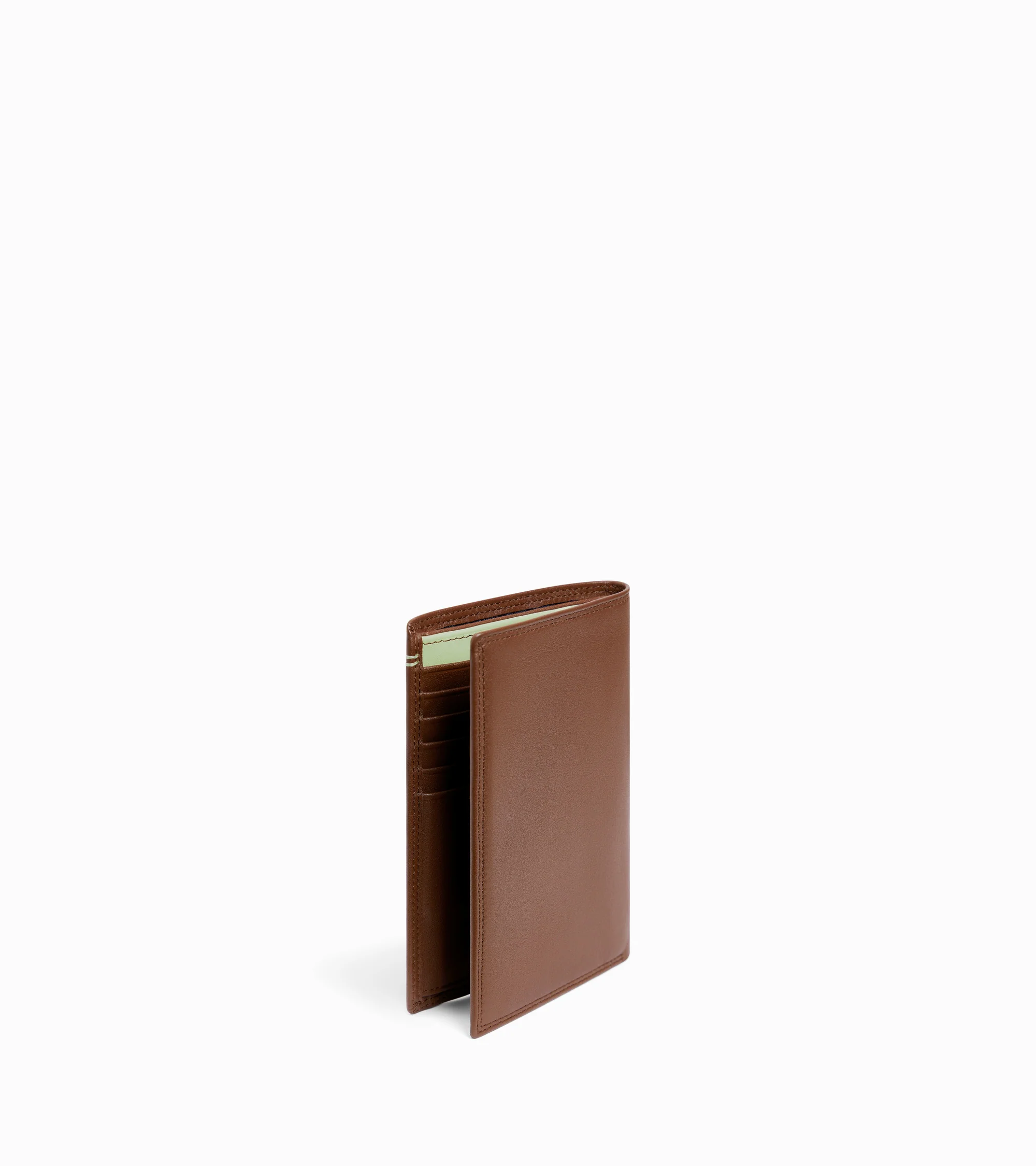 Martin large wallet with zipped pocket and 2 shutters in smooth leather - Image 5