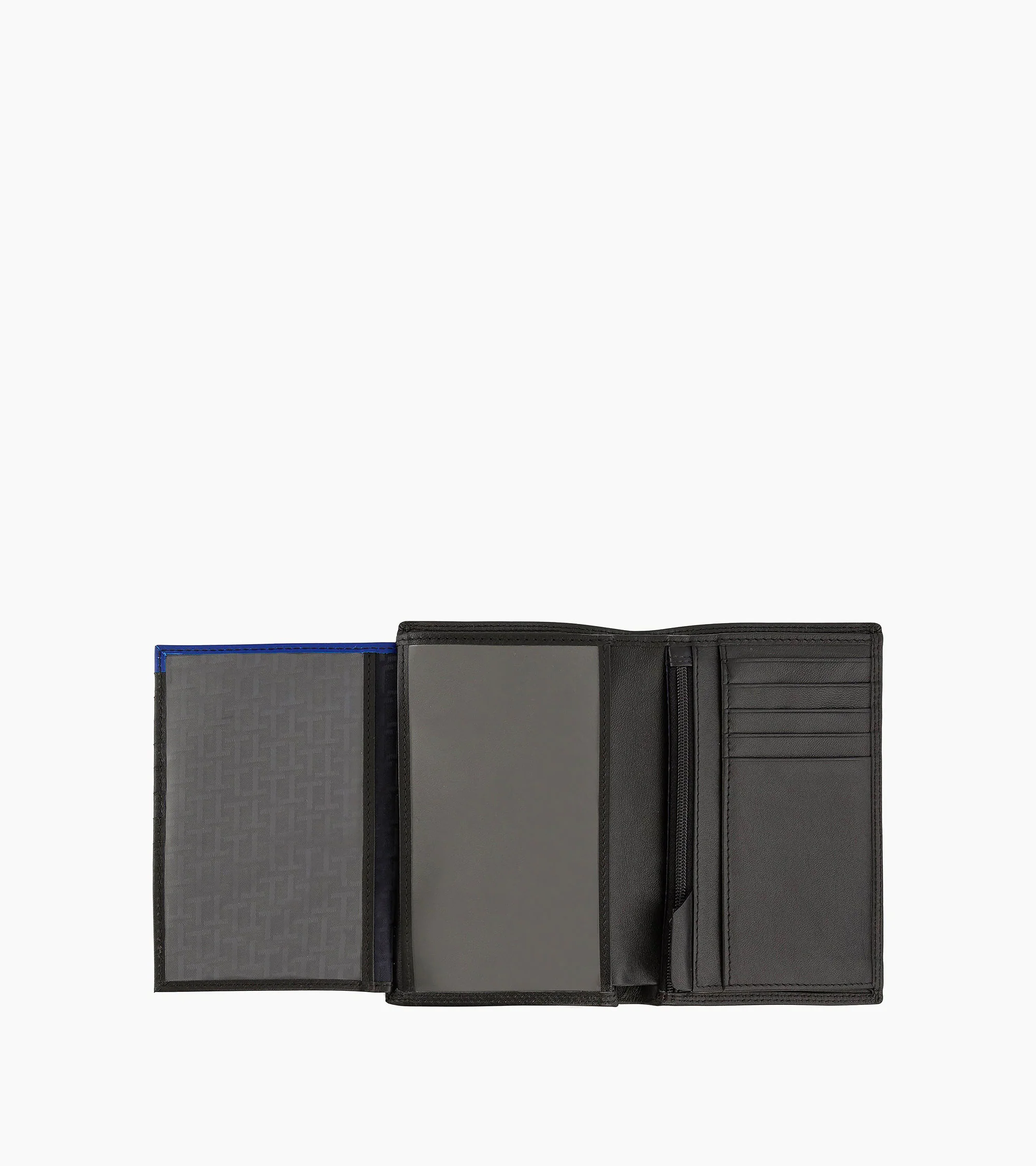 Martin large wallet with zipped pocket and 2 shutters in smooth leather - Image 3