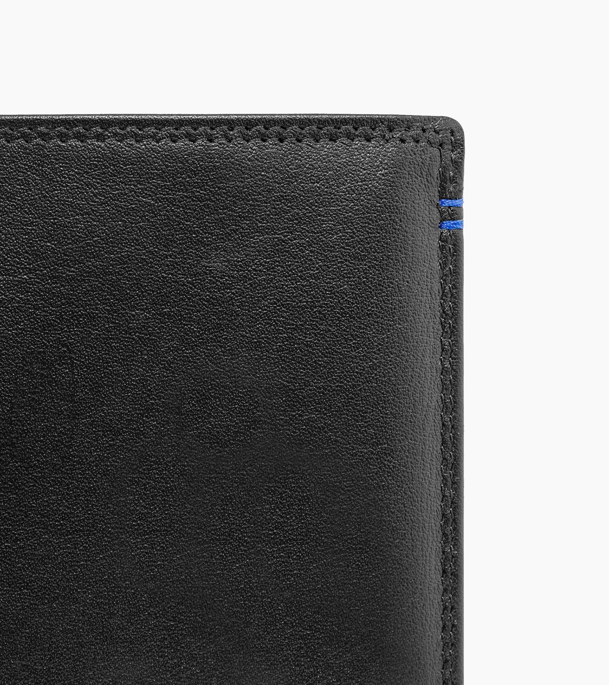 Martin large wallet with zipped pocket and 2 shutters in smooth leather - Image 5