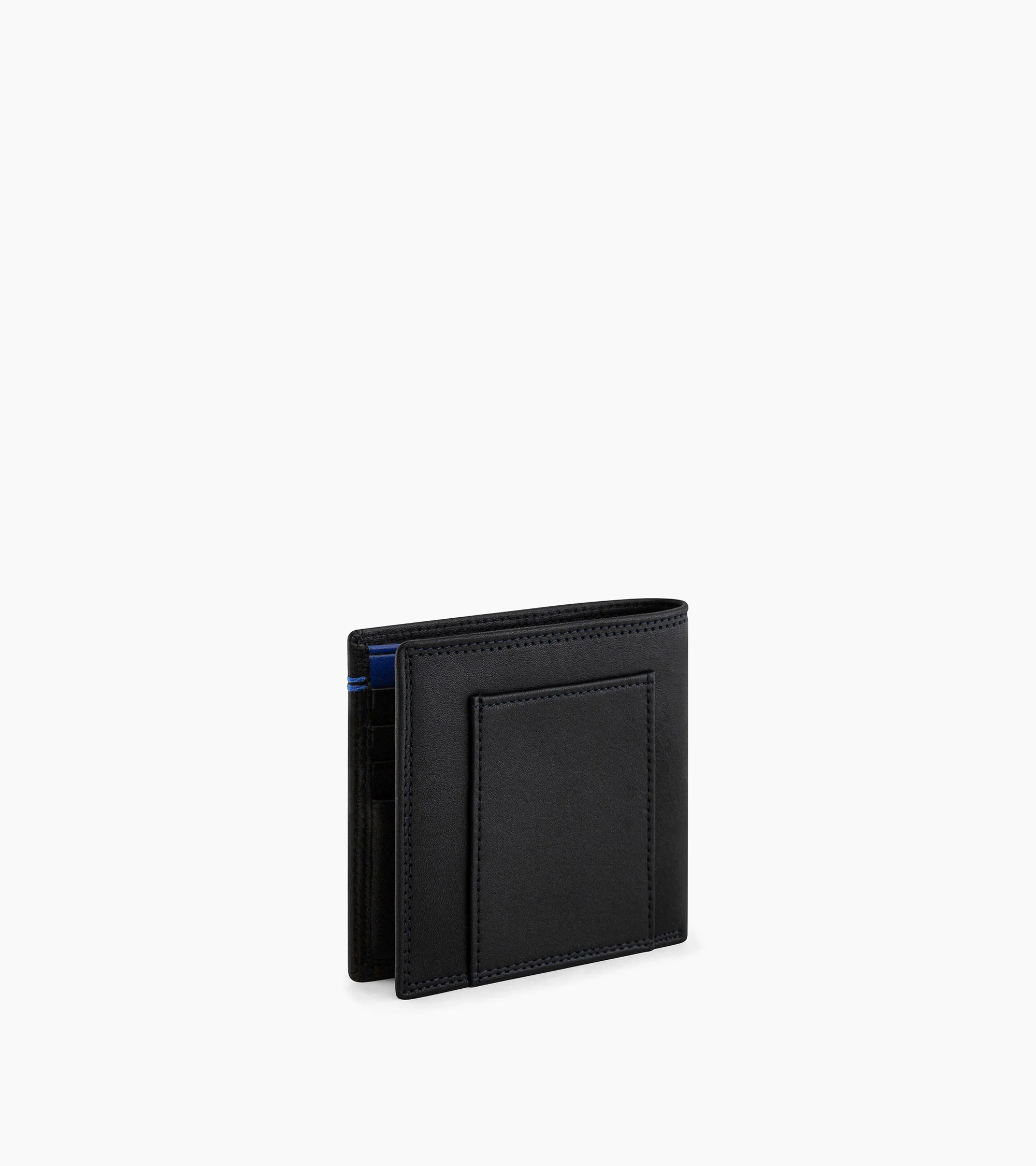 Martin medium horizontal card holder with bill pocket in smooth leather - Image 3