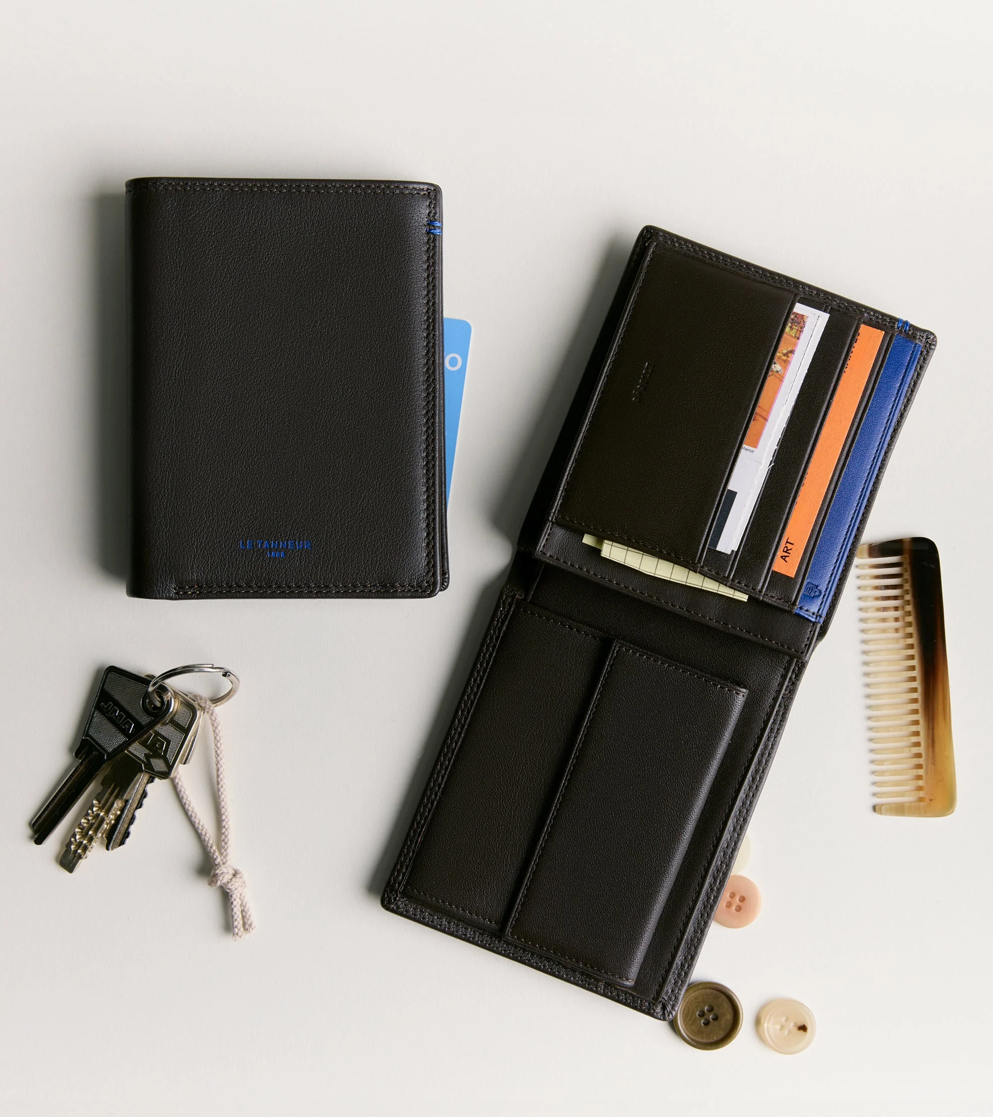 Martin small wallet in smooth leather - Image 6