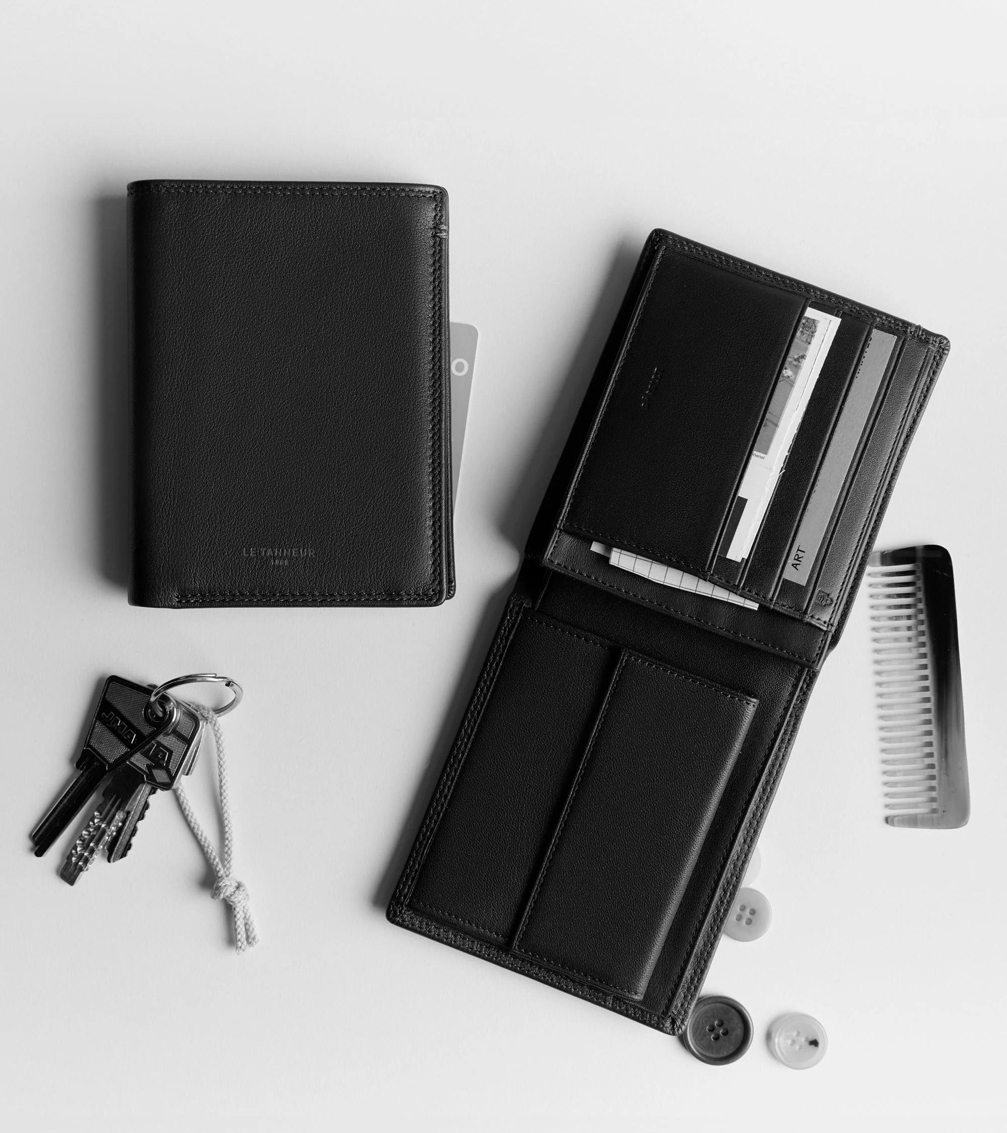 Martin small wallet in smooth leather - Image 6