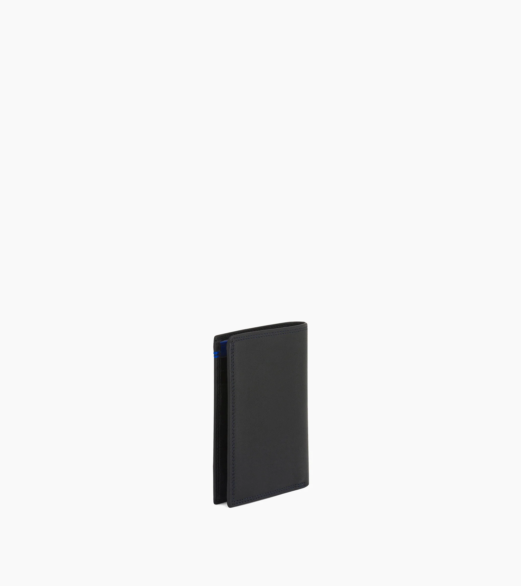 Martin small wallet with zipped pocket and 2 shutters in smooth leather - Image 3