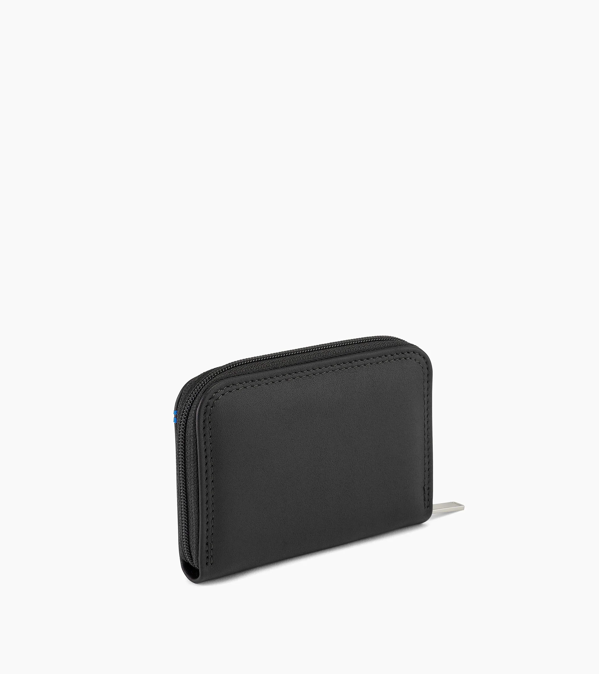 Martin zipped coin purse in smooth leather - Image 3