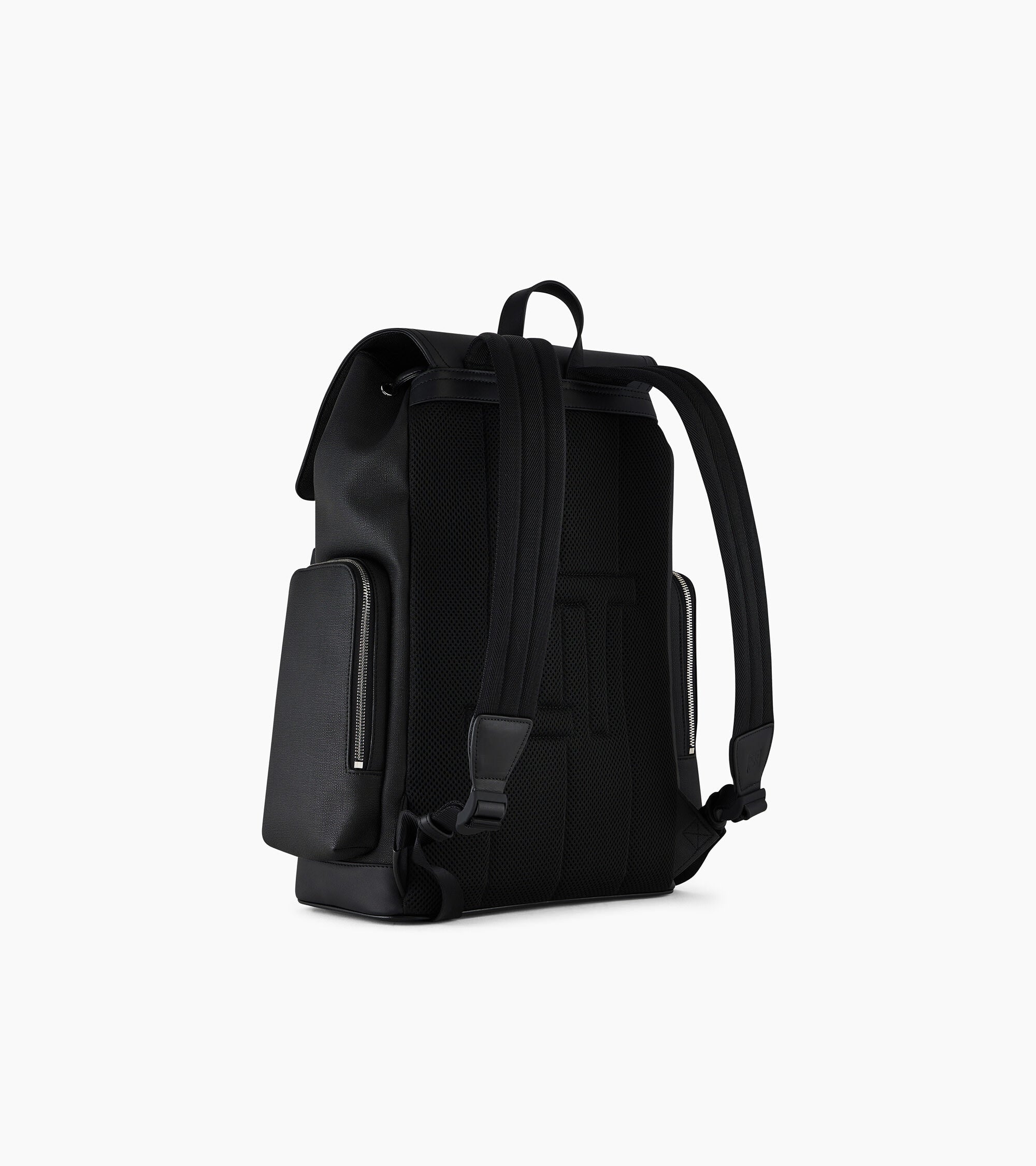 Maurice backpack with flap closure in coated canvas - Image 5