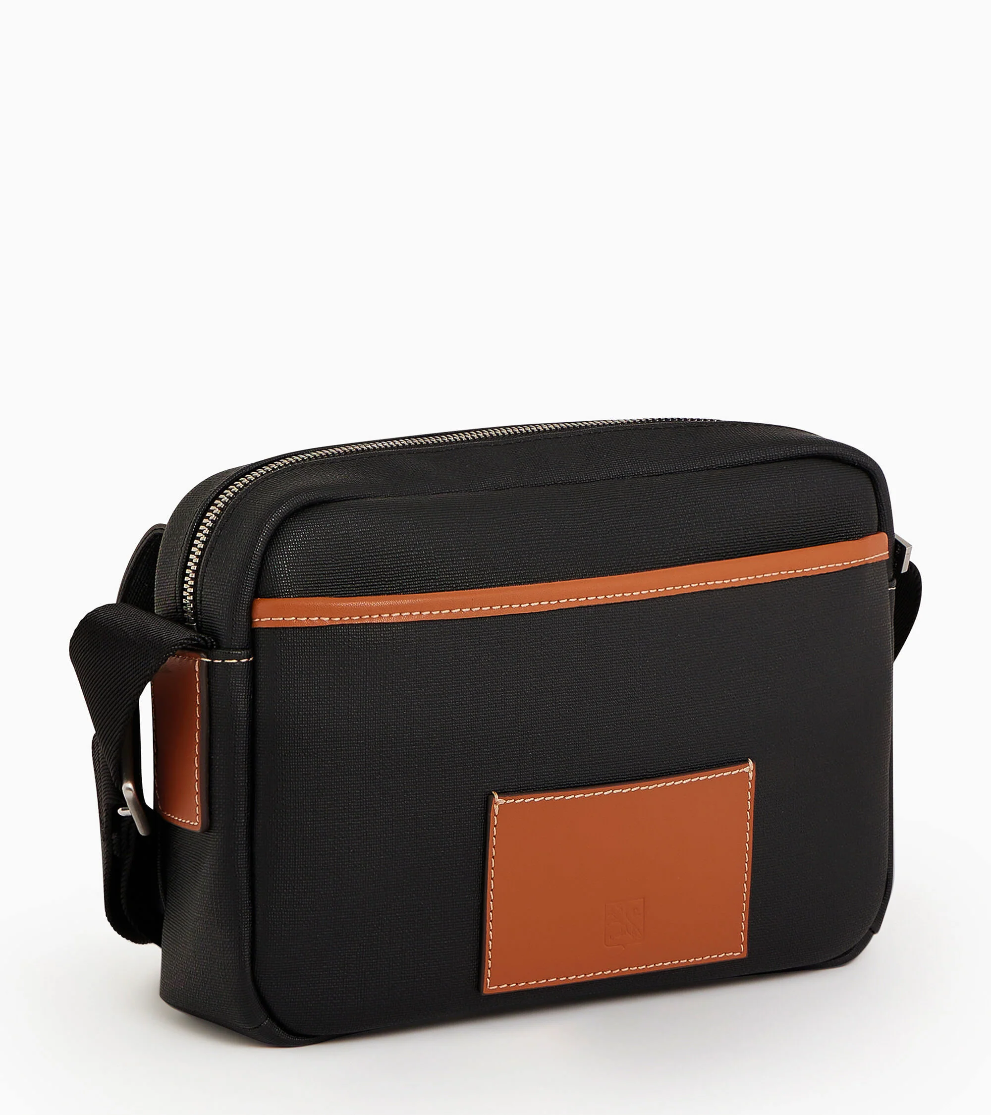 Maurice small bag with crossbody strap in coated canvas - Image 4