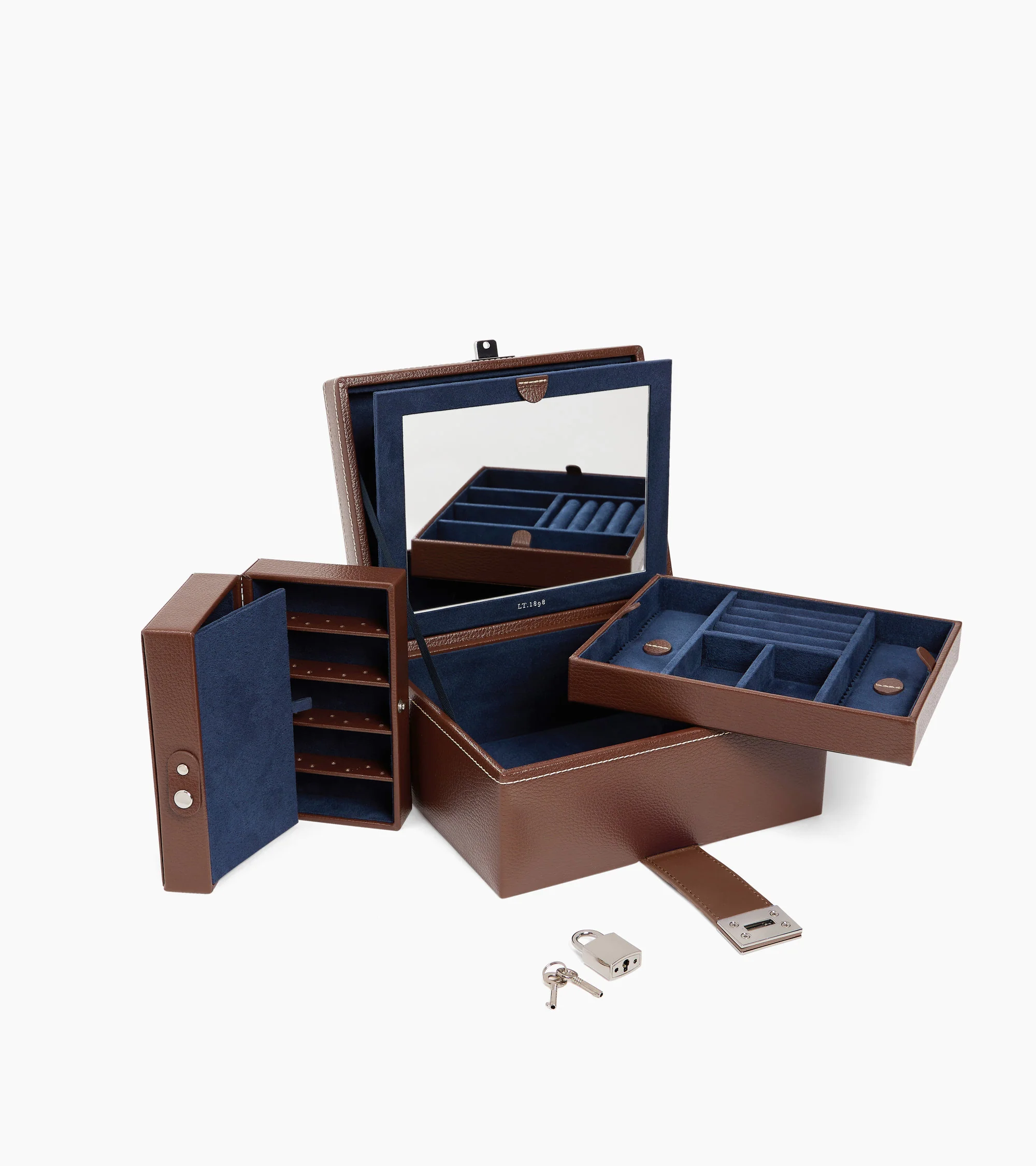 Medium jewelry box in leather - Image 2