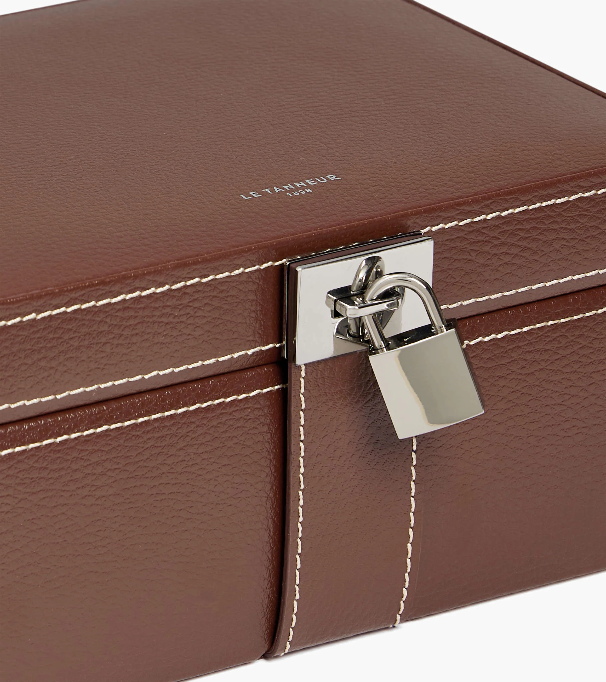 Medium jewelry box in leather - Image 4