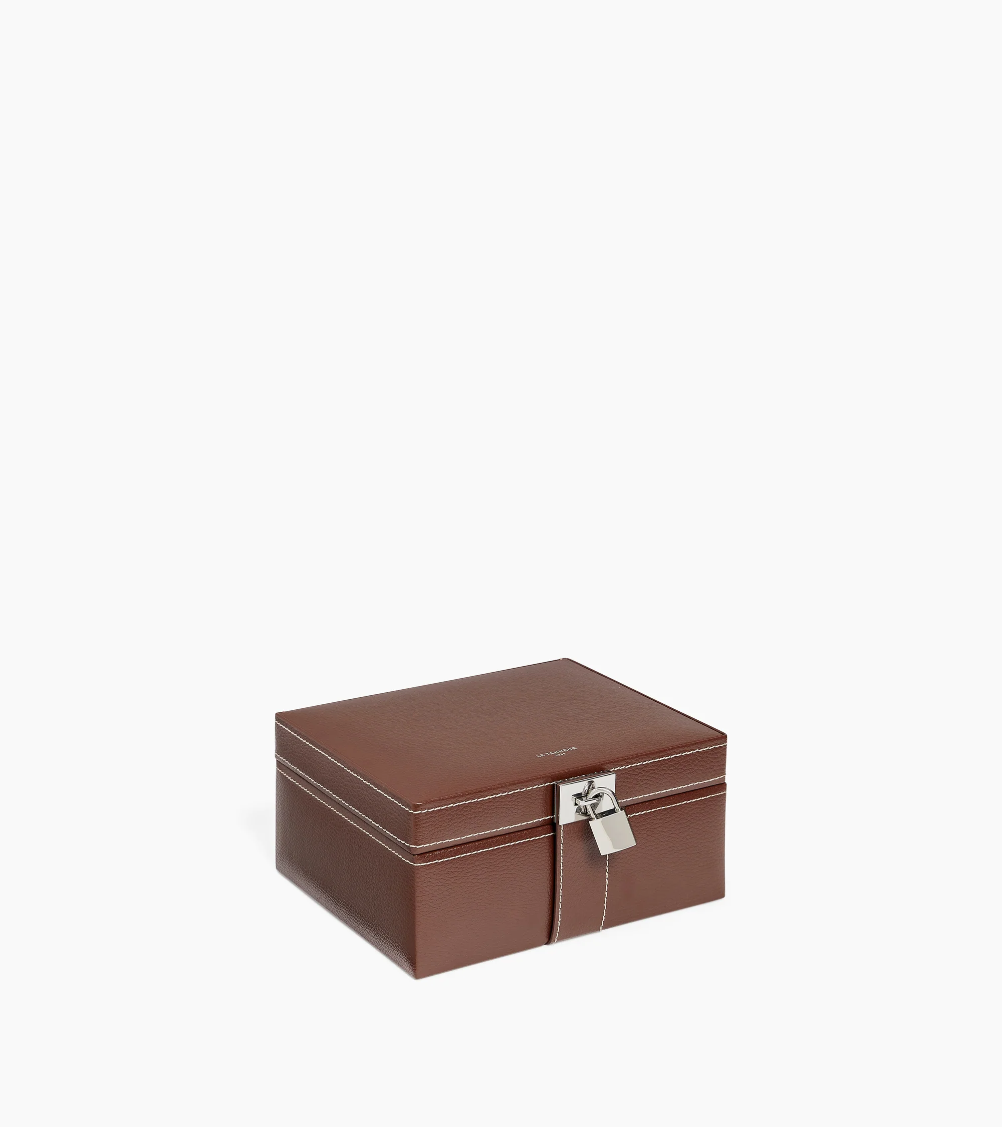 Medium jewelry box in leather - Image 5