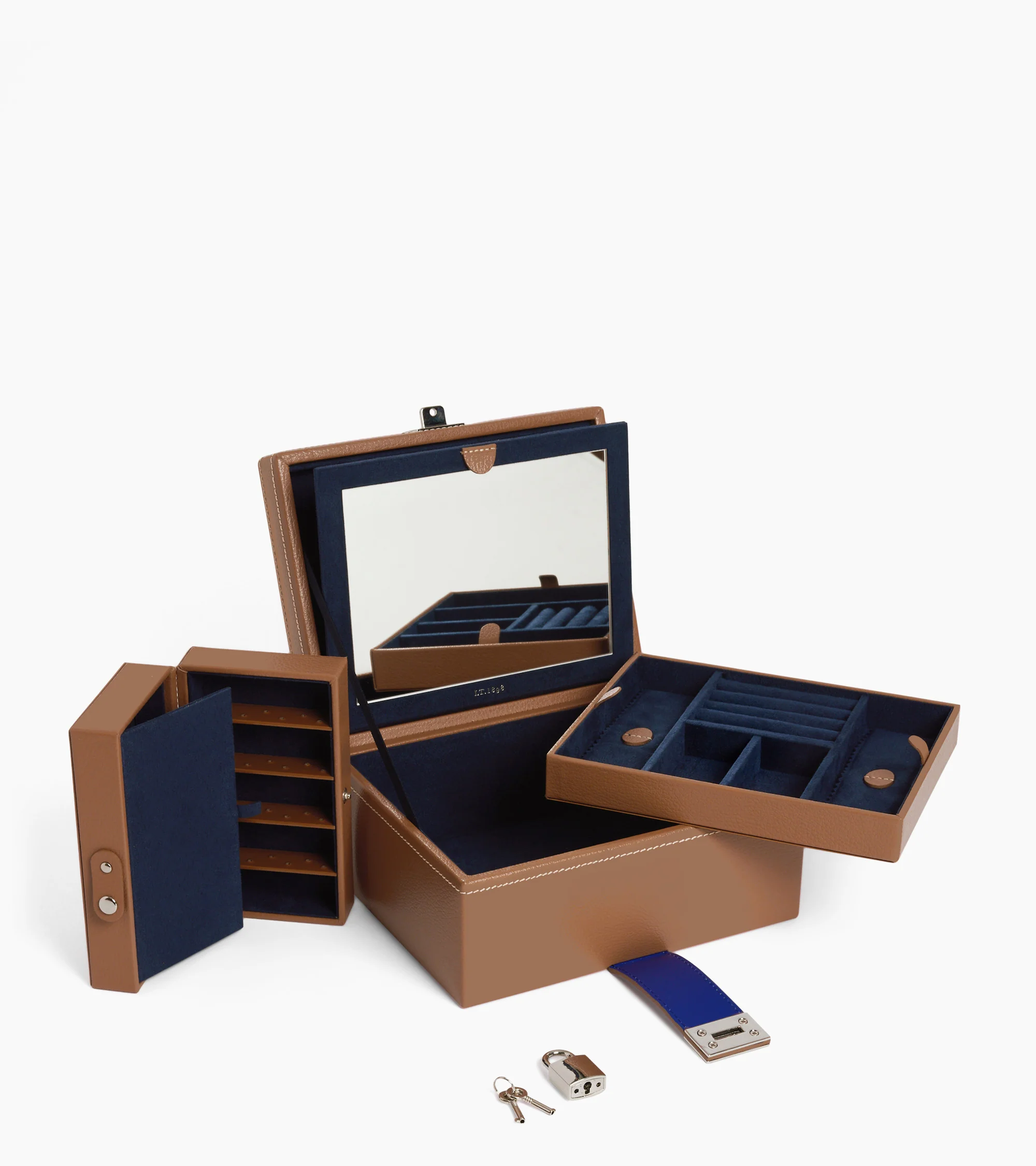 Medium jewelry box in leather - Image 4