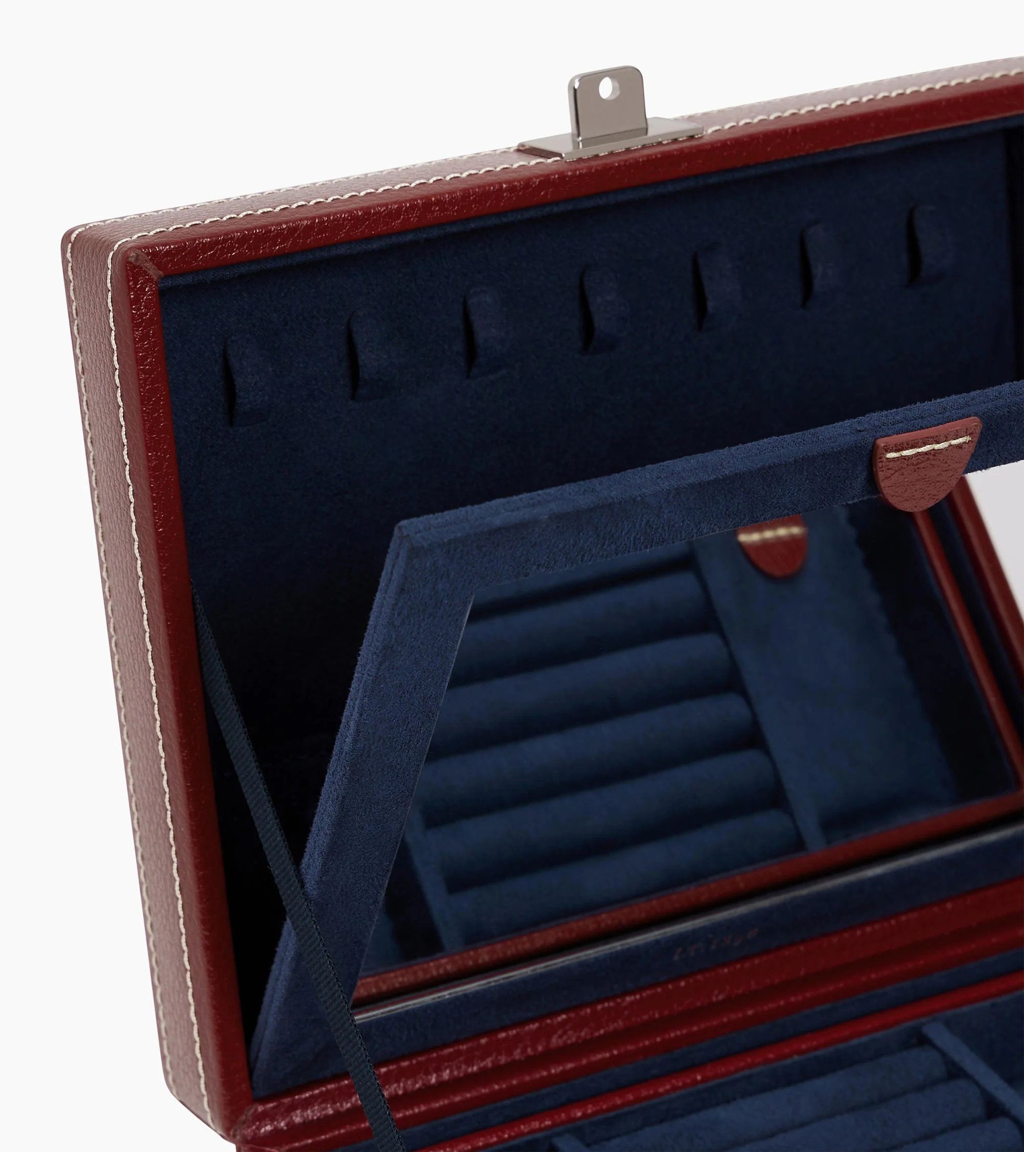 Medium jewelry box in leather - Image 3
