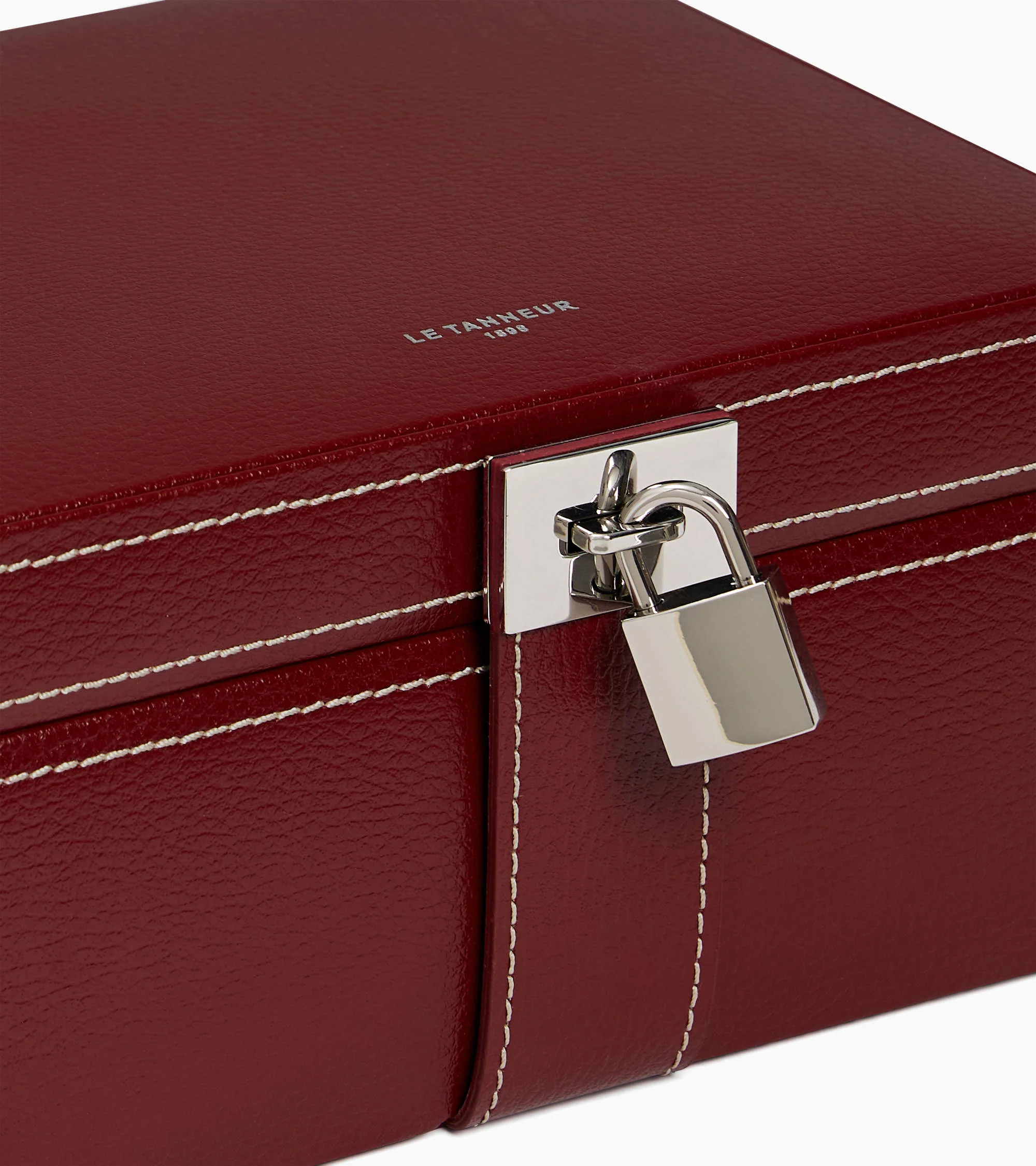 Medium jewelry box in leather - Image 4