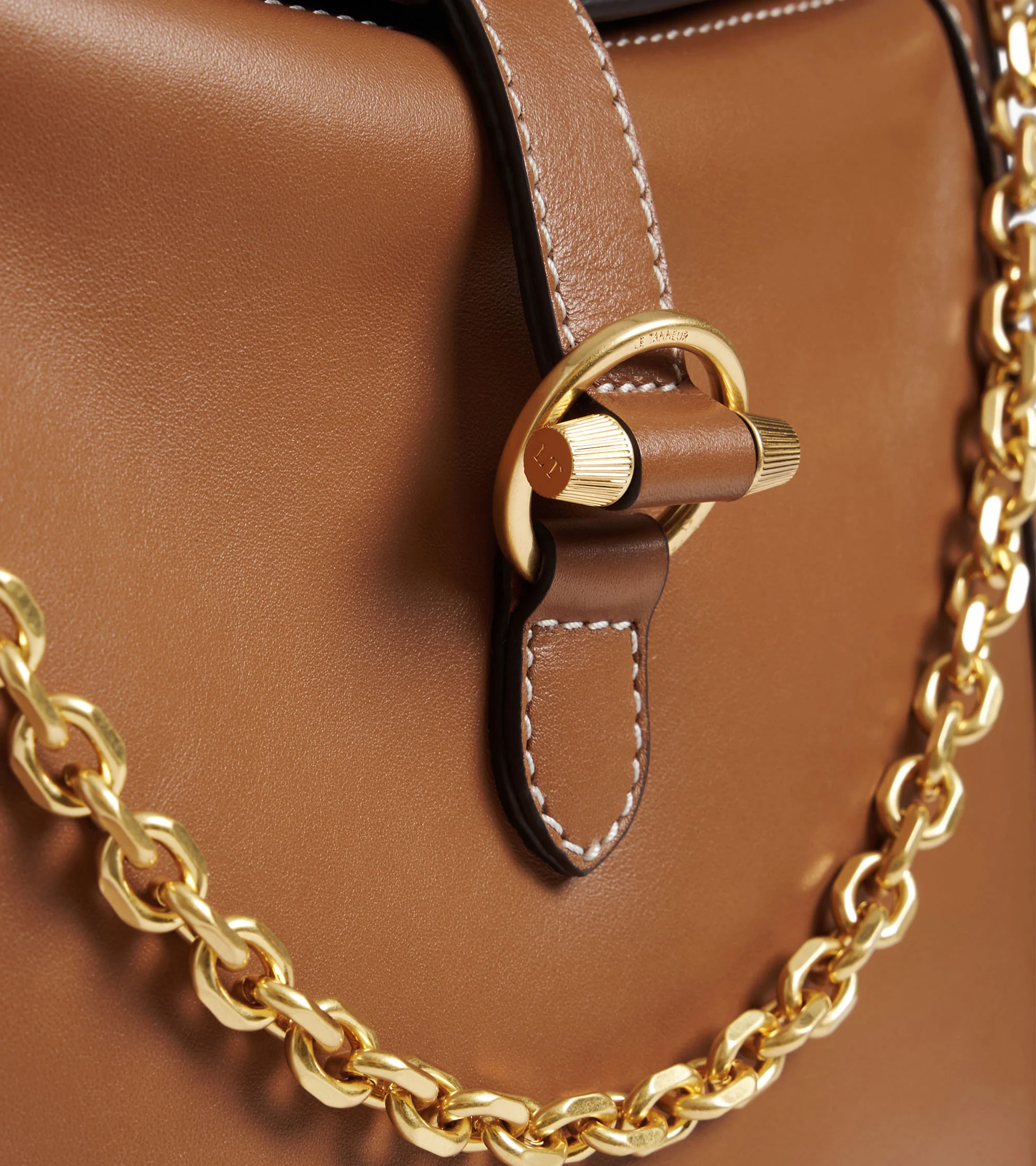 Pia large shoulder bag in smooth leather - Image 2