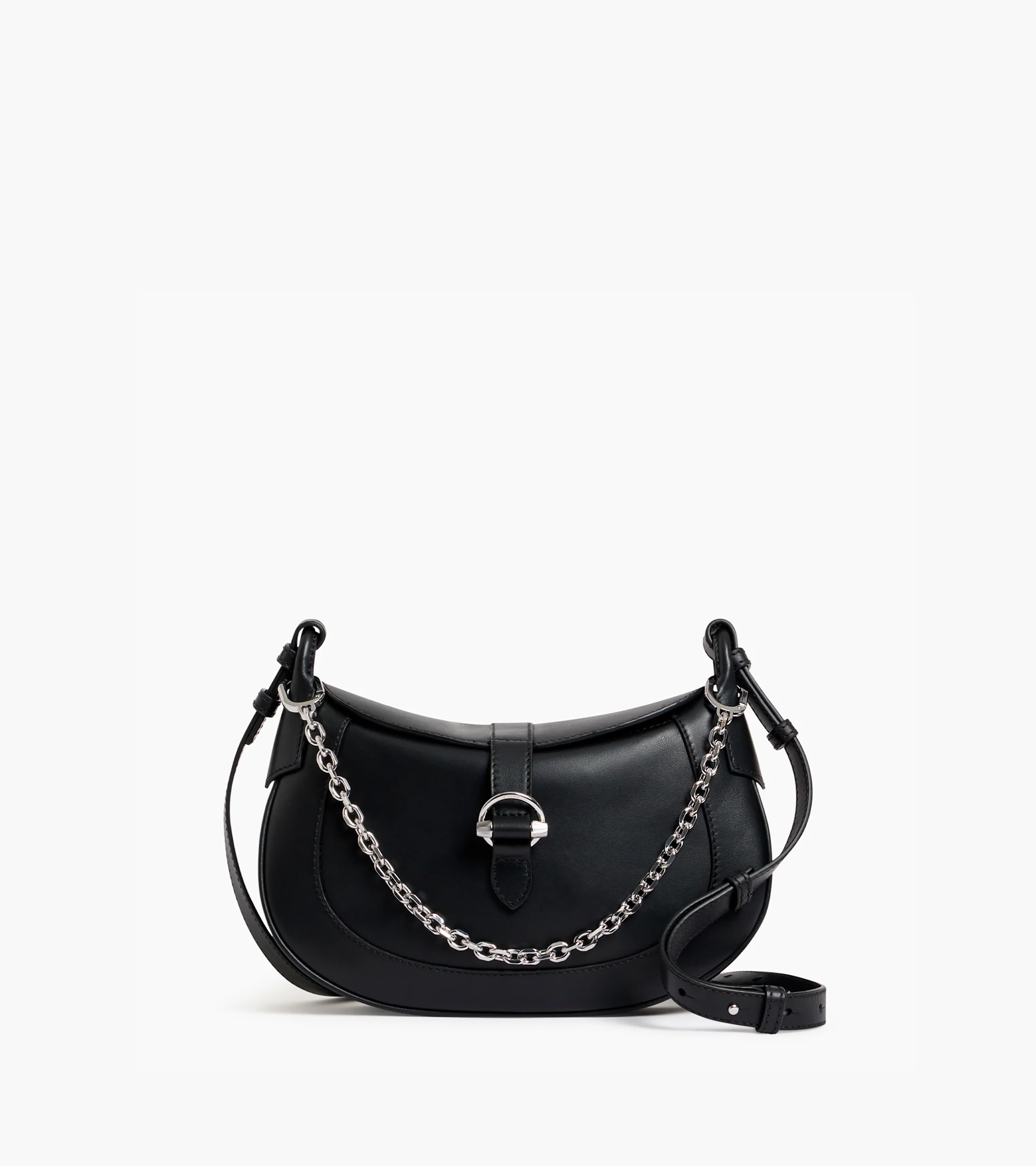 Pia small shoulder bag in smooth leather - Image 6