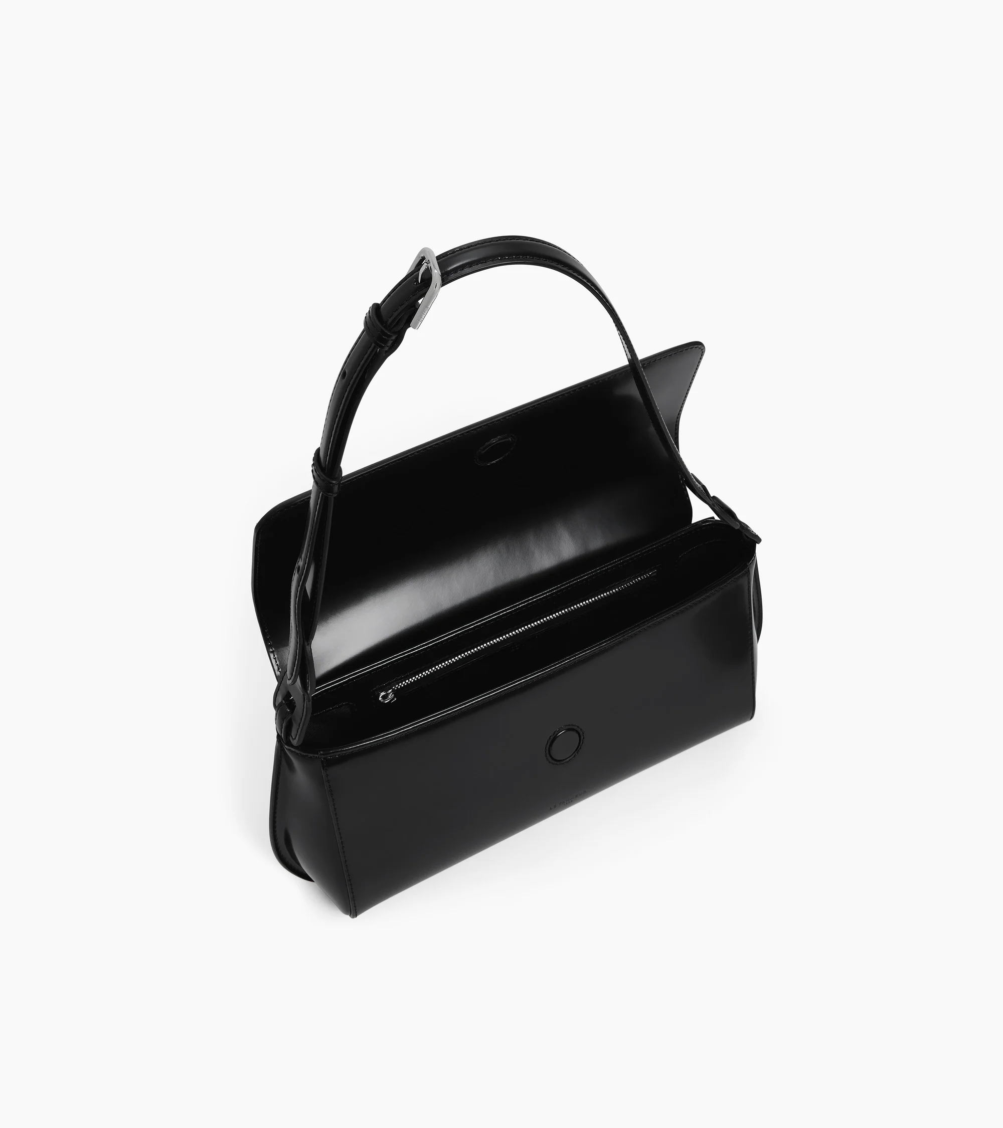 Solaise medium shoulder bag in smooth leather box-effect - Image 4