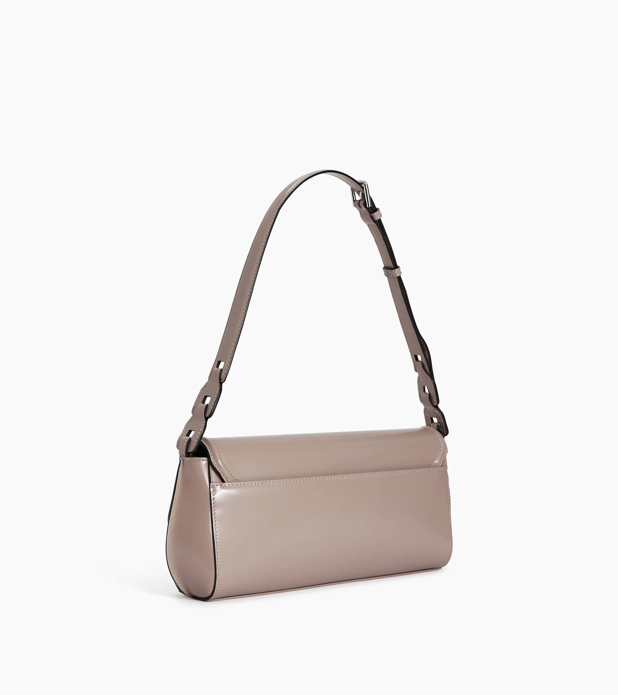 Solaise medium shoulder bag in smooth leather box-effect - Image 4