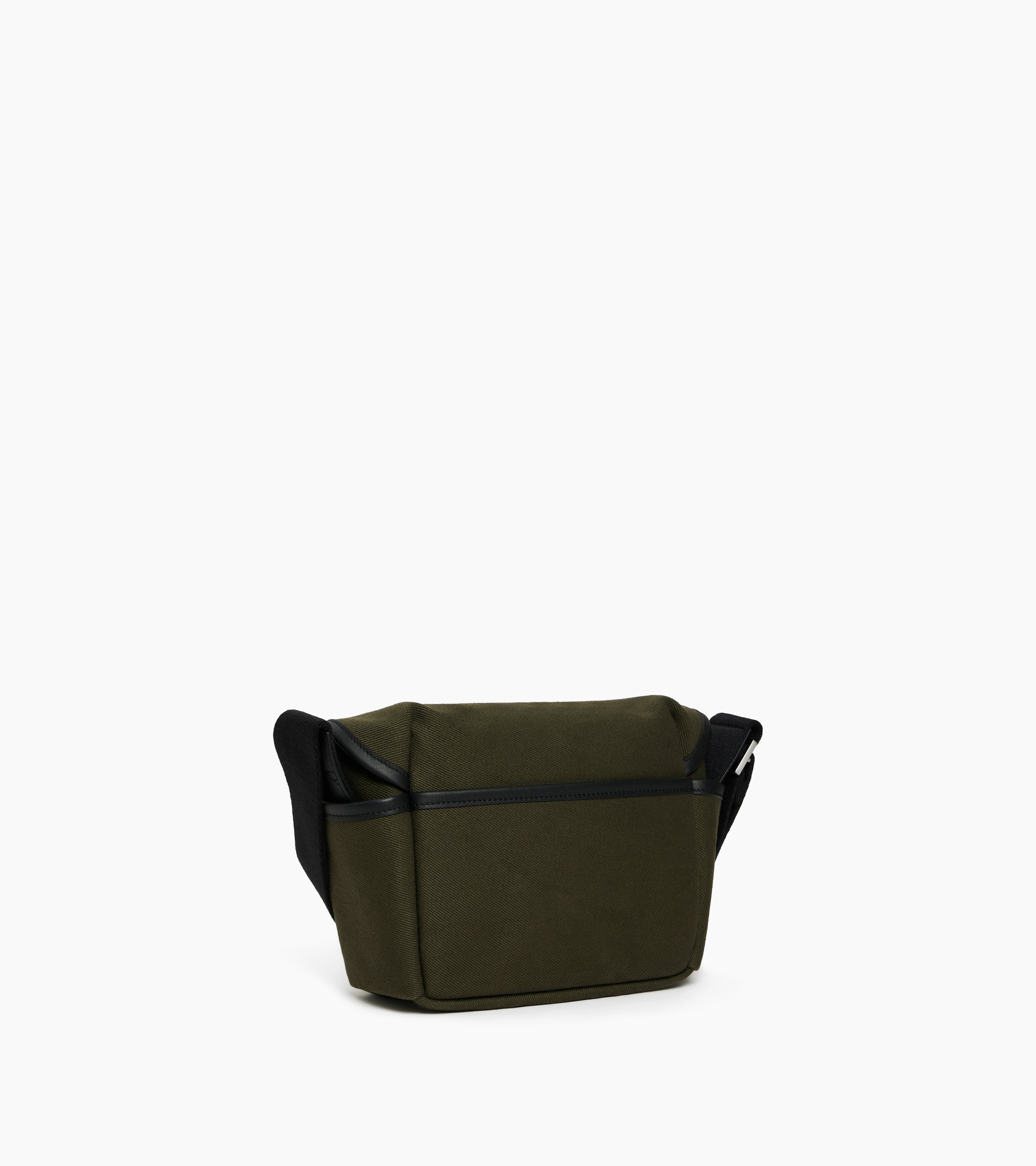 Solveig small shoulder bag in cotton canvas and smooth leather - Image 4