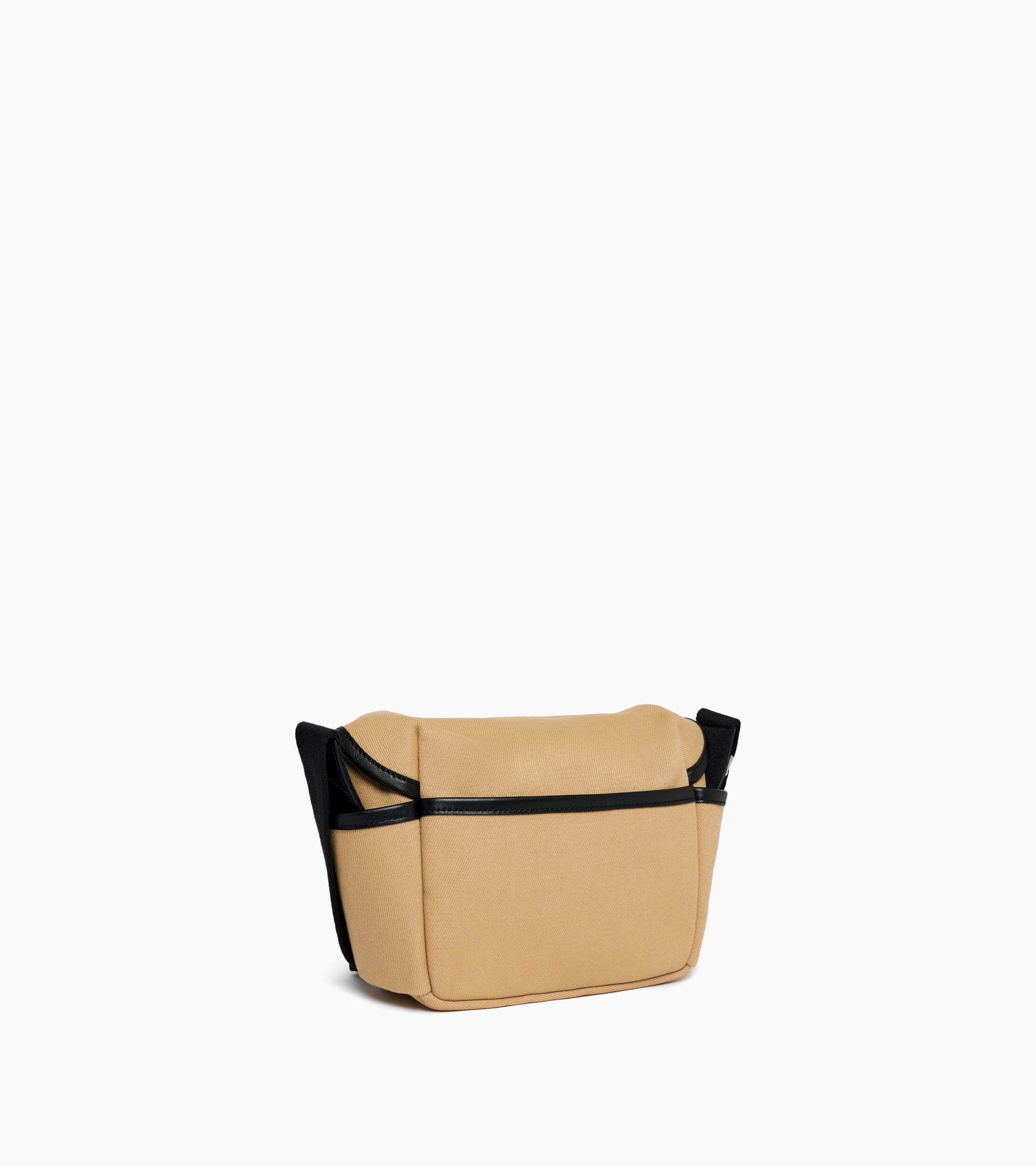 Solveig small shoulder bag in cotton canvas and smooth leather - Image 4