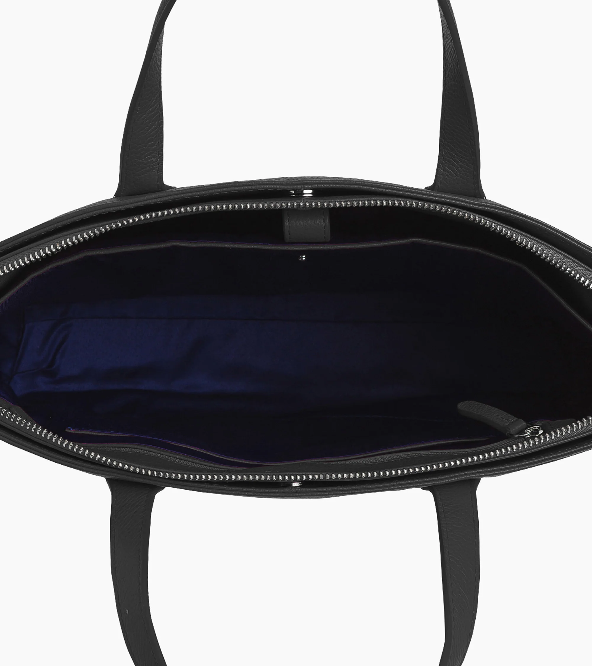 Sophie 15" briefcase with 1 gusset in grained leather - Image 4