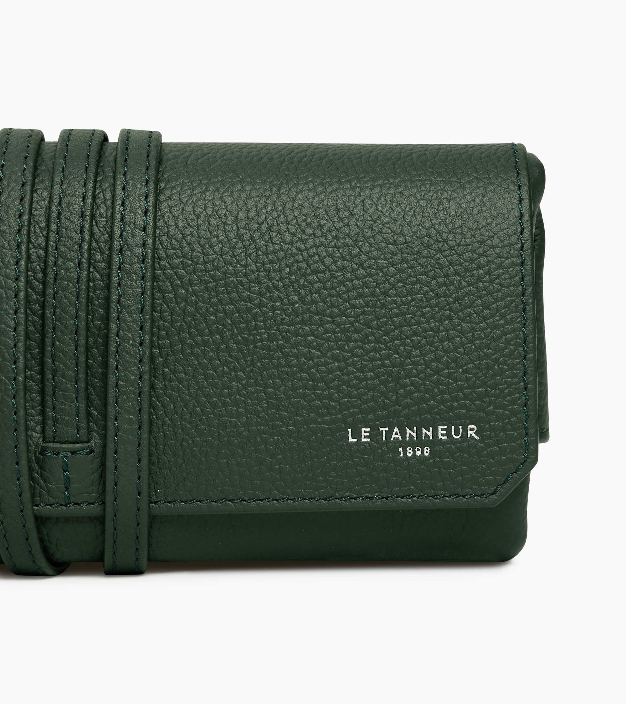 3 slot travel watch box in soft grained leather - Image 3