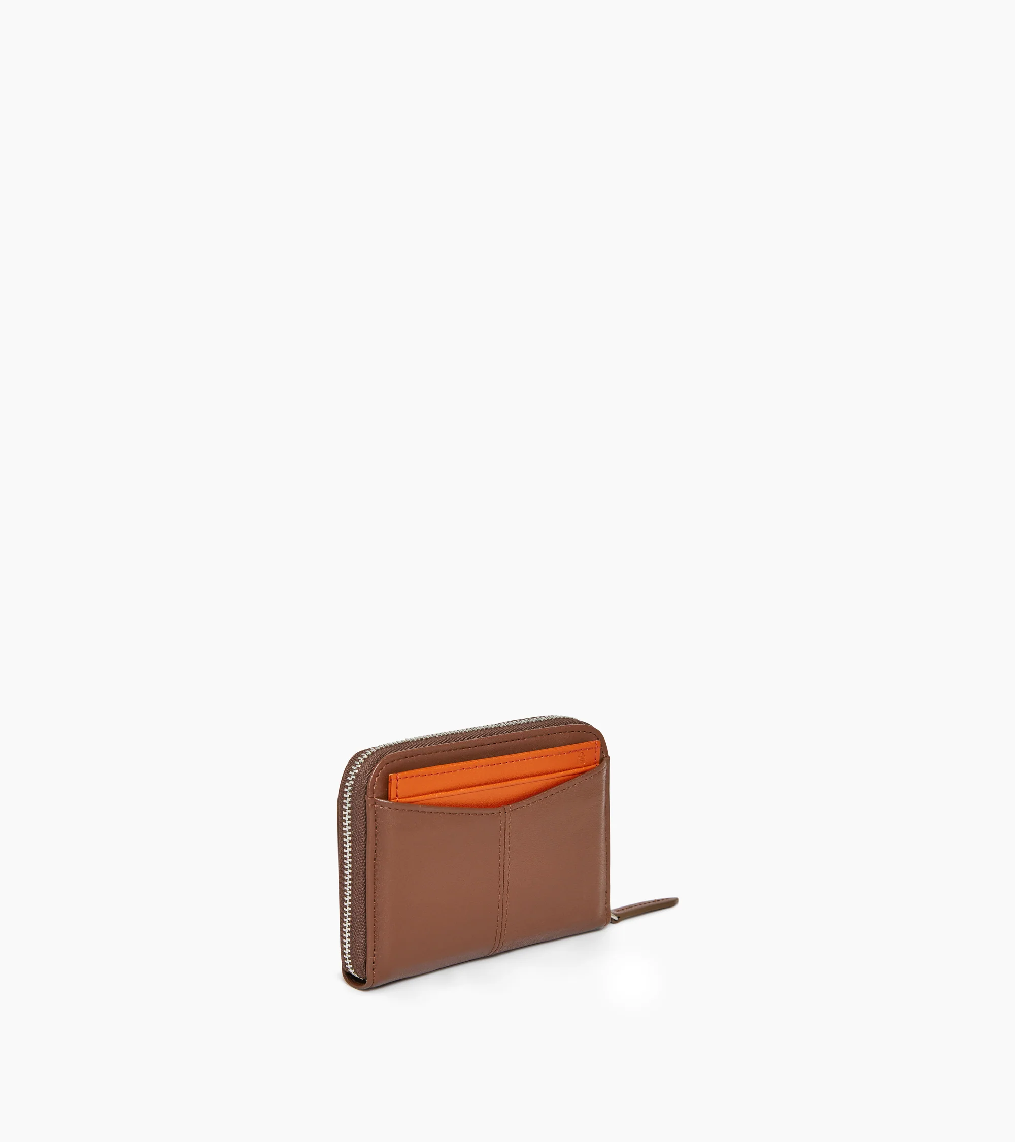 Zipped wallet with removable card holder Charlotte in smooth leather - Image 4